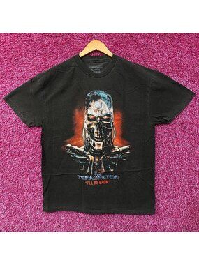 The Terminator T-800 Endoskeleton Retro Graphic T-Shirt Large